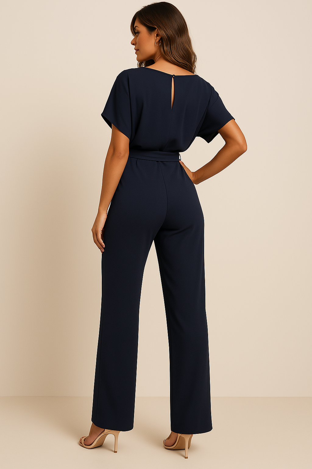 Lichte lente/zomer jumpsuit voor dames, ademend en stijlvol voor warme dagen en avonden.