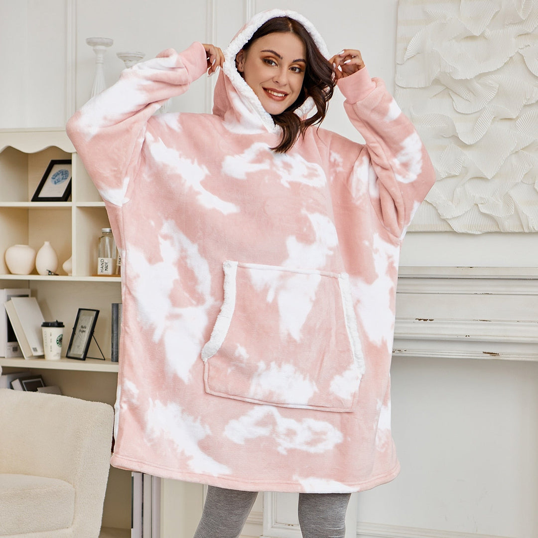 Comfortabele loungewear: de zachte unisex hoodie deken.