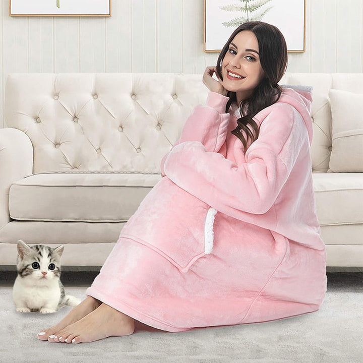 Warme unisex blanket hoodie, ideaal voor ontspannen weekenden.