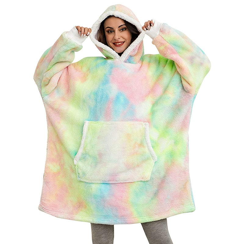 Cadeautip: oversized hoodie deken, warm en knus voor de feestdagen.
