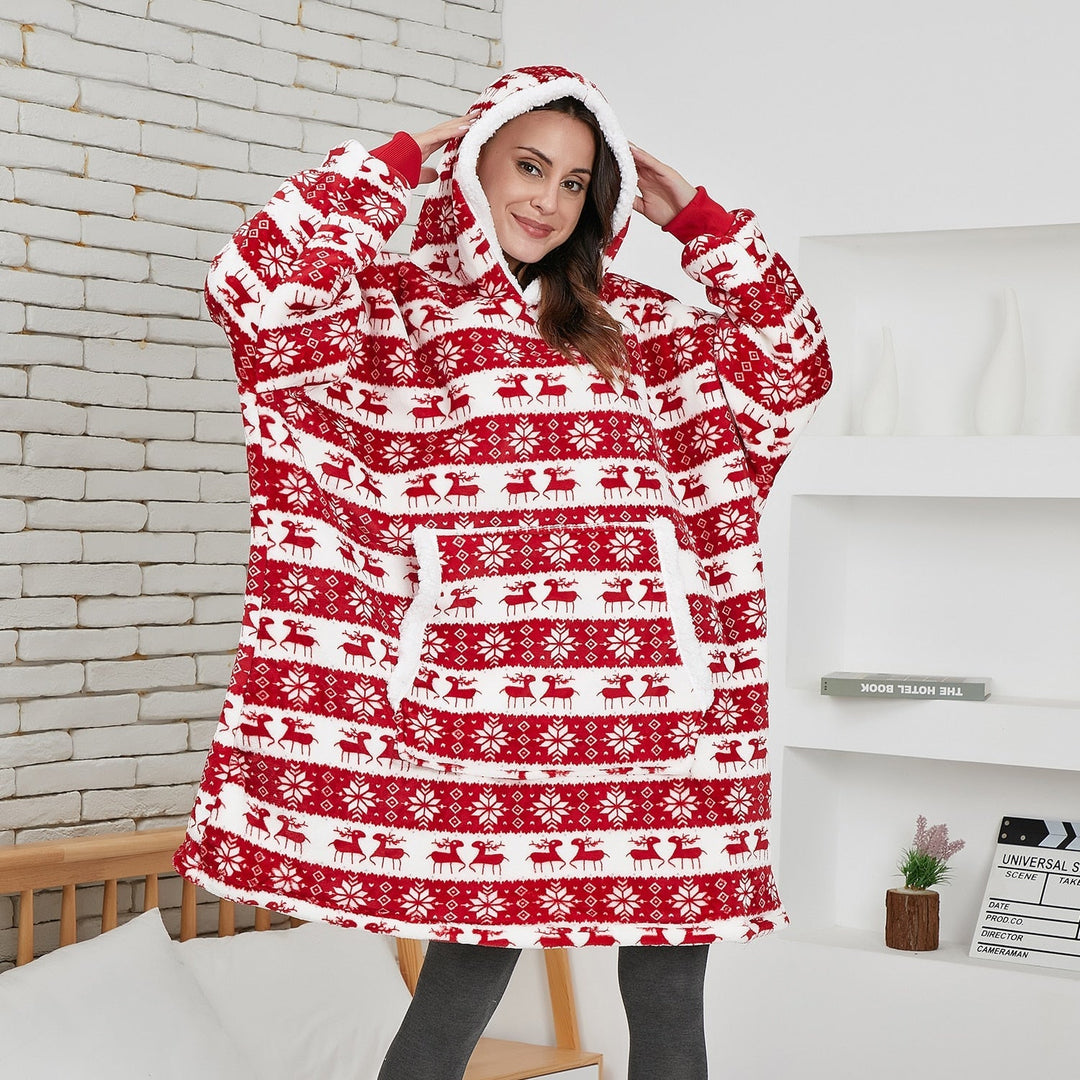 Warme en zachte blanket hoodie, de perfecte aanvulling op jouw loungewear.