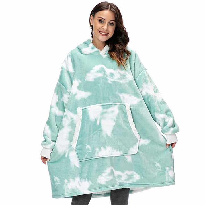 Zachte en warme blanket hoodie, jouw nieuwe favoriete thuis outfit.