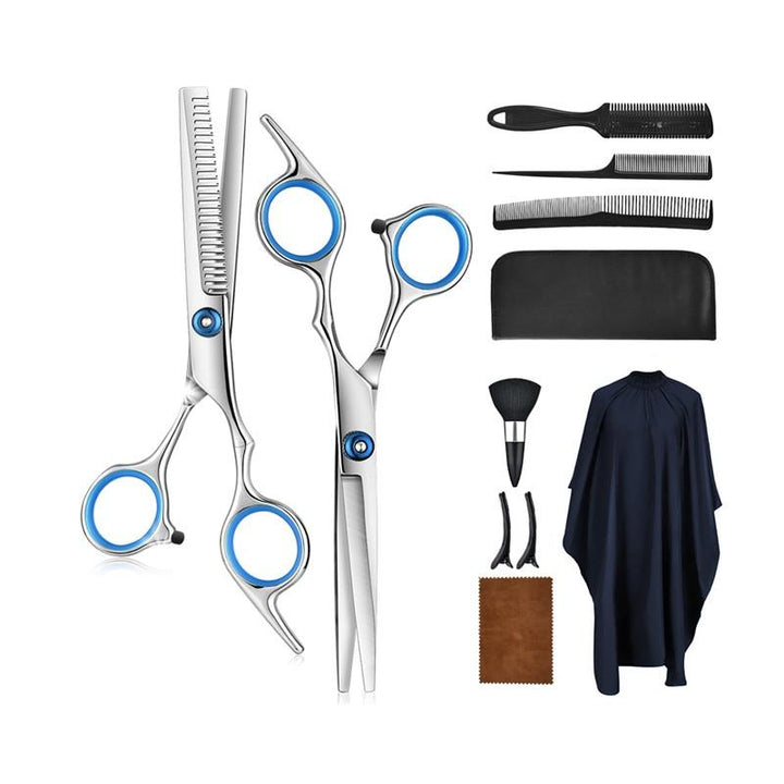10-delige professionele kappersset voor thuis; ideaal voor doe-het-zelf haarstyling en knippen voor het gezin.