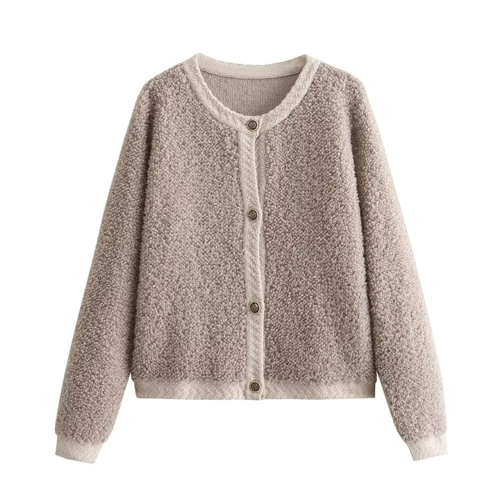 Trendy Dames Overshirt in Teddy-Stijl