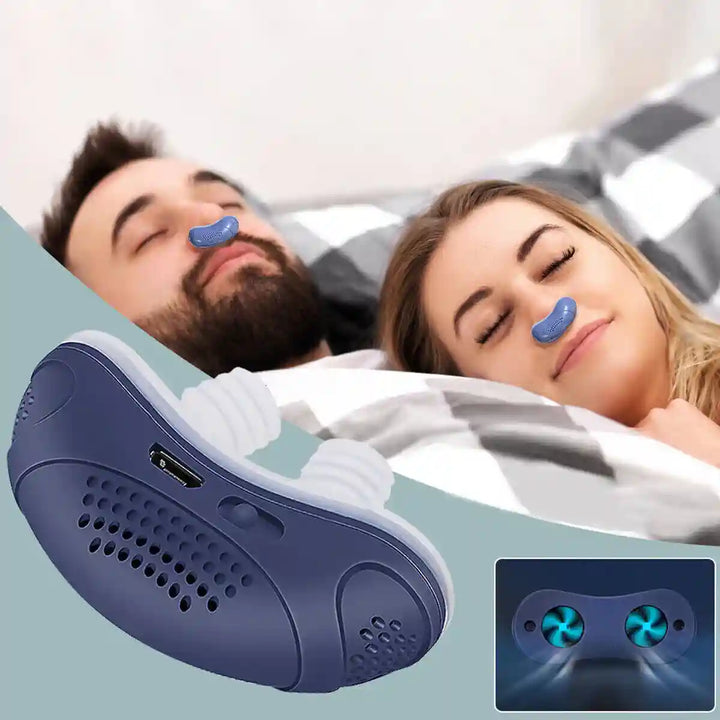 Micro CPAP apparaat voor slaapapneu & anti-snurken. Compacte, draagbare oplossing voor betere ademhaling en slaapcomfort.
