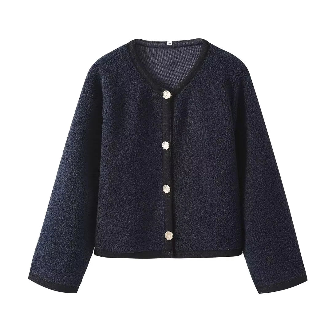 Trendy Dames Overshirt in Teddy-Stijl