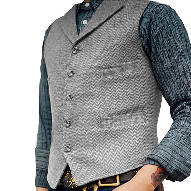 Vintage Gilet Voor Mannen - Elegant en Veelzijdig