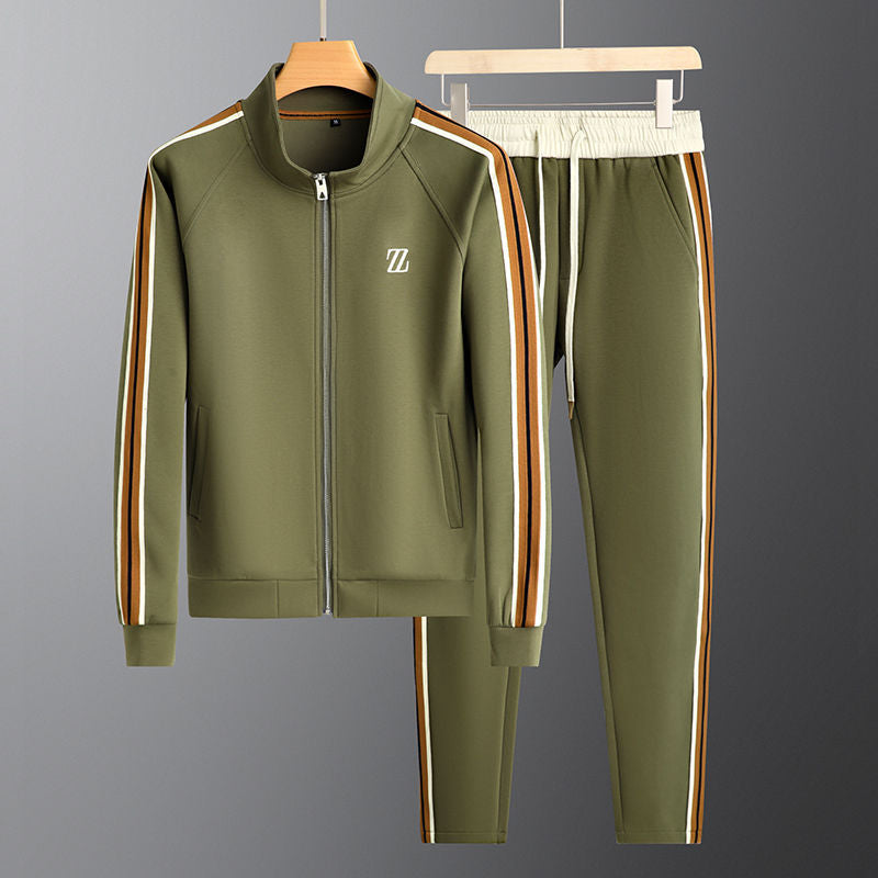 Modieus groen heren trainingspak Natale, stijlvolle sportkleding set perfect voor casual dagen.