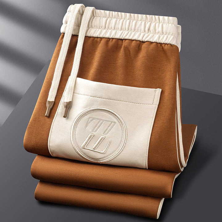 Stijlvol zwart heren trainingspak Natale, sportieve en modieuze set voor elke dag casual kleding.