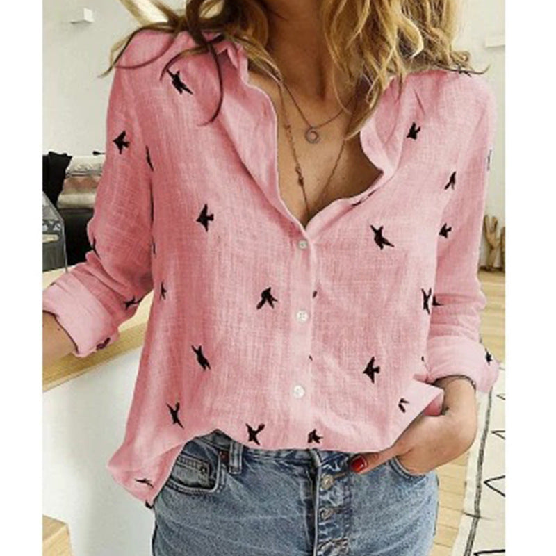 Zomerse damesblouse, veelzijdig en luchtig, ideaal als casual top voor ontspannen dagen.