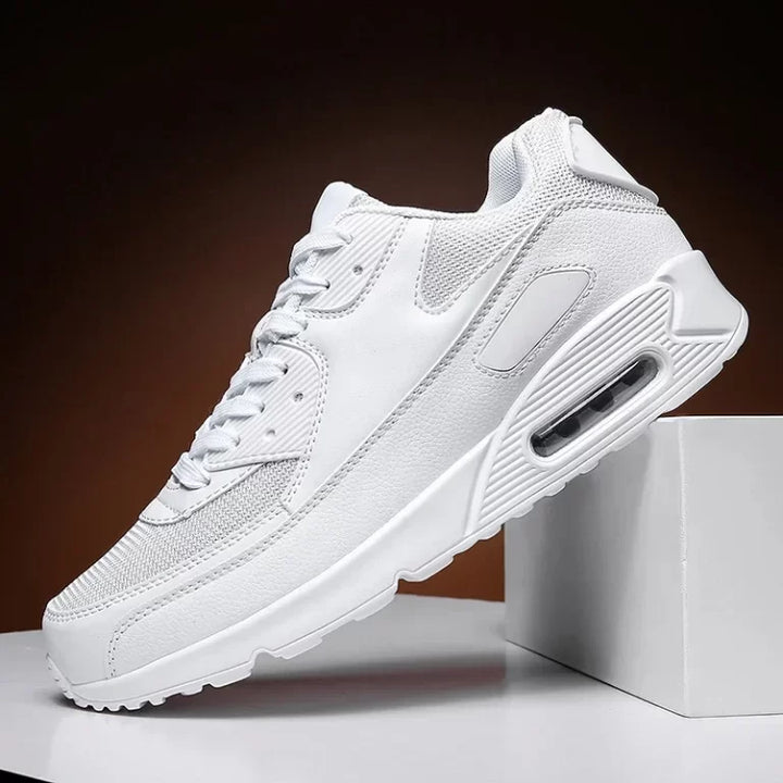 Witte Sneakers voor Heren | Hoge Zool | Comfortabel