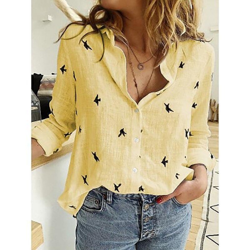 Dames casual blouse, stoer & luchtig, ideaal voor zomerse dagen of elke gelegenheid.