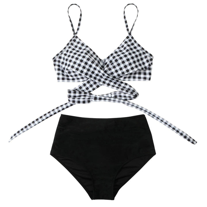 Veelzijdige high waisted bikini voor dames, geschikt voor zwemmen, zonnen en vakantie.