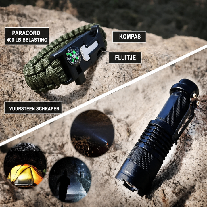 SurviPack 156-delige Survivor Kit - EHBO voor Kamperen & Reizen
