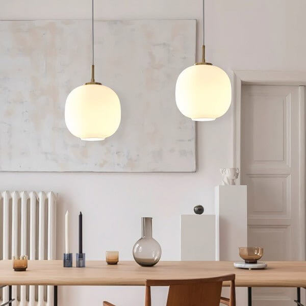 Moderne Hanglamp - Opaalglas Design