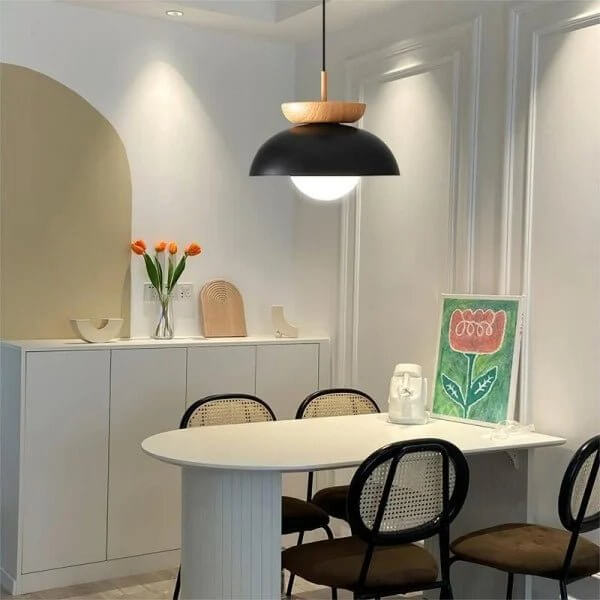 Scandinavische Hanglamp - Houtdesign