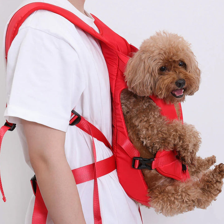 "Ademende draagbare huisdierentas met ventilatiepanelen in grijs en zwart, ideaal voor veilig en comfortabel reizen."