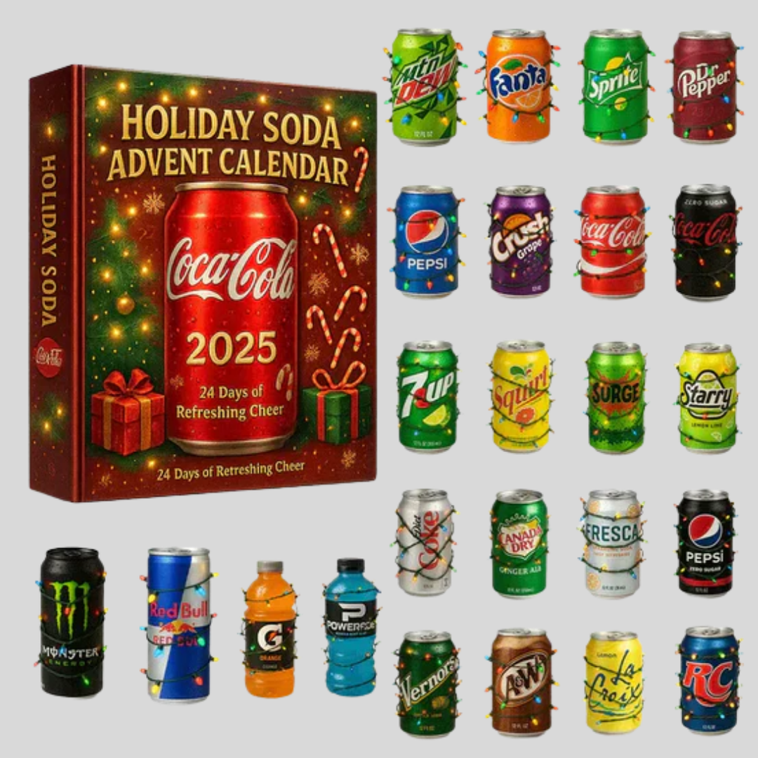Decoratieve Adventskalender 2025 met geselecteerde miniatuur flesjes, perfect voor kerstliefhebbers.