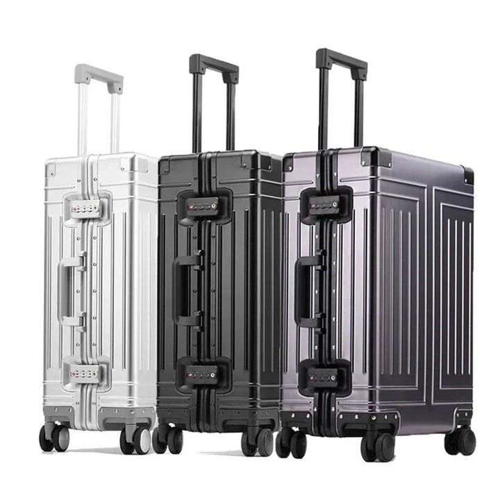 Aluminium reiskoffer Valletta, robuust en stijlvol, ideaal voor elke reis. Duurzame hardshell bagage.
