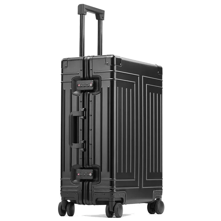 Luxe aluminium reiskoffer Valletta, perfecte duurzame bagage voor stijlvol reizen. Sterk frame.