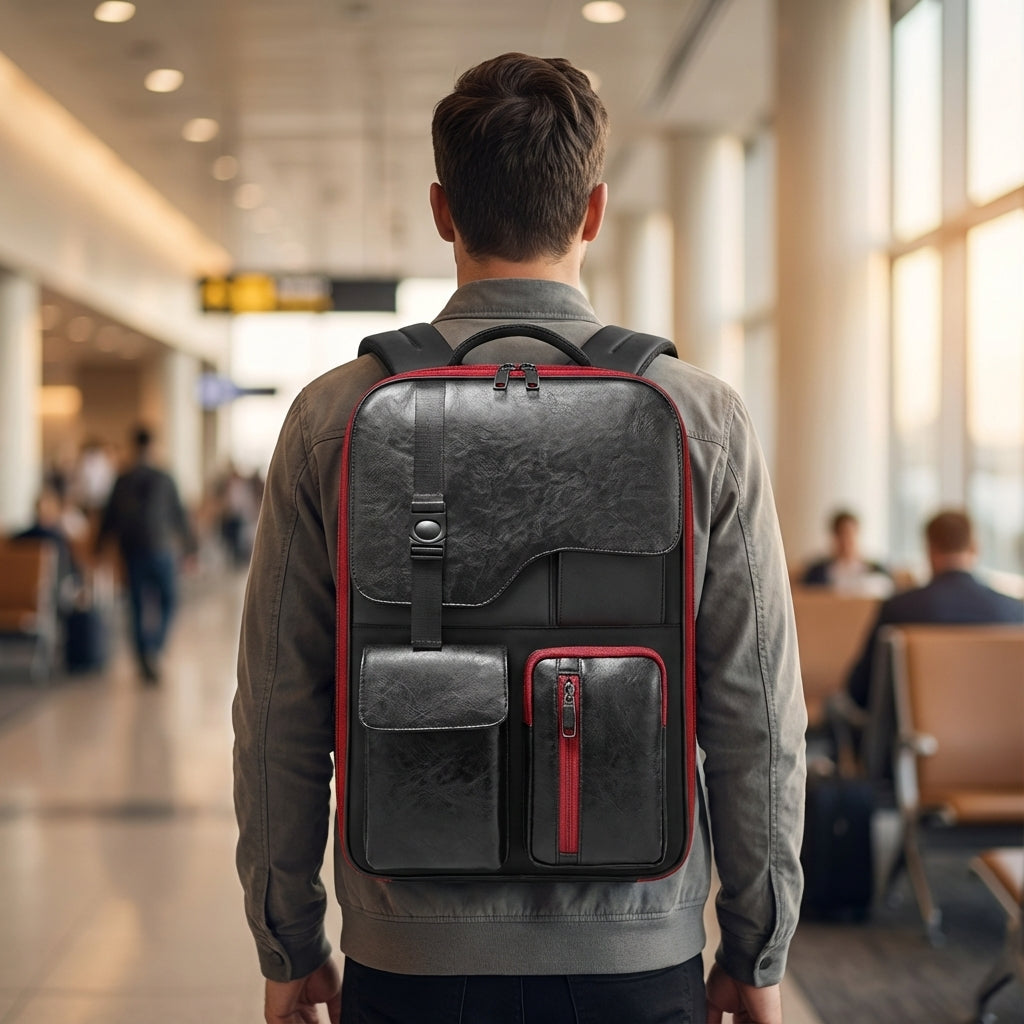 Anti-diefstal zakelijke rugzak ExpanTech. Uitbreidbaar, veilig en waterdicht voor laptop en reizen.