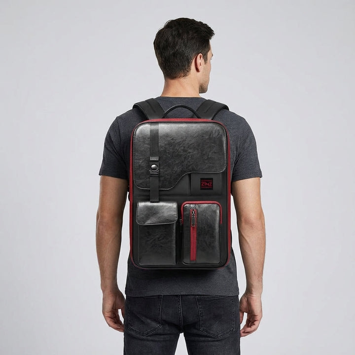 Stijlvolle unisex laptop rugzak voor werk, met anti-diefstal en uitbreidbare ruimte.