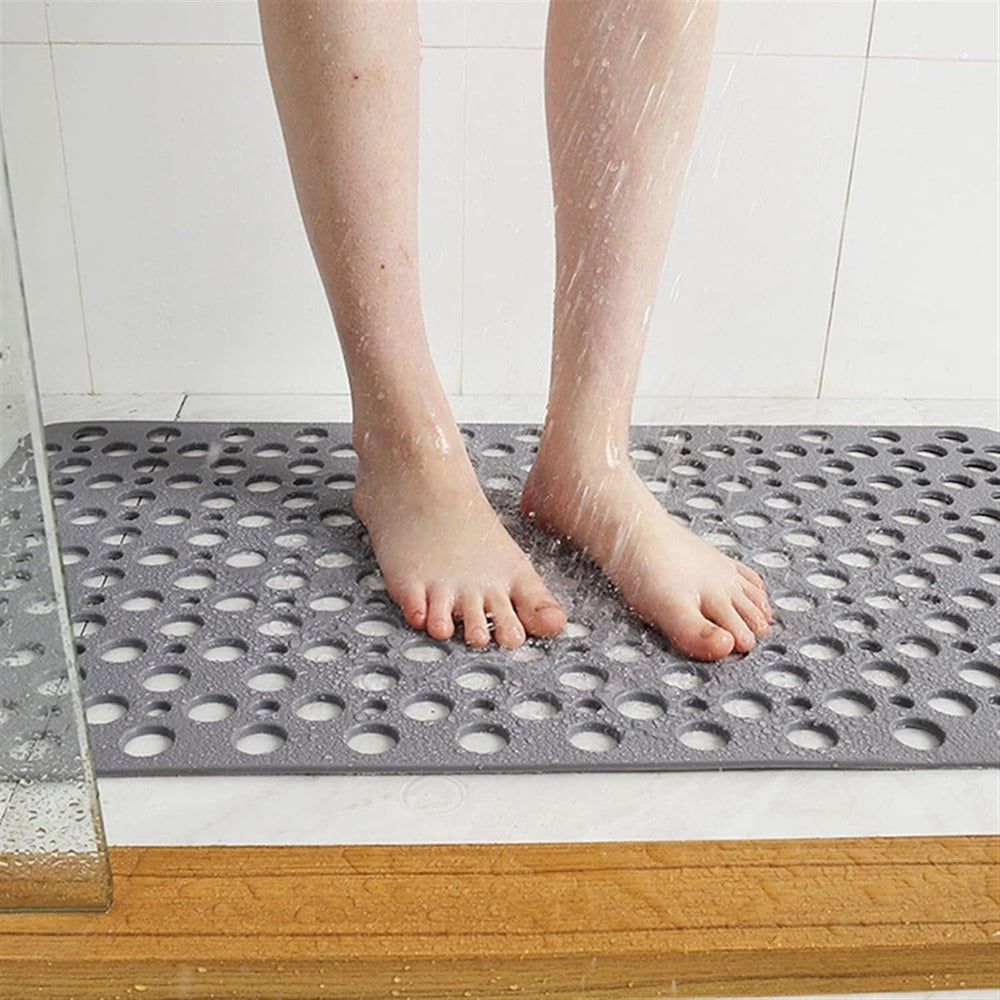 Hygiënische, schimmelbestendige badmat van PVC voor comfort en veiligheid.