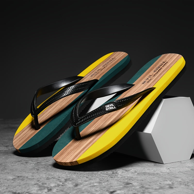 "Antislip en geurloze heren slippers, EVA bovenwerk, rubberen zool, comfortabel en stijlvol voor dagelijks gebruik."