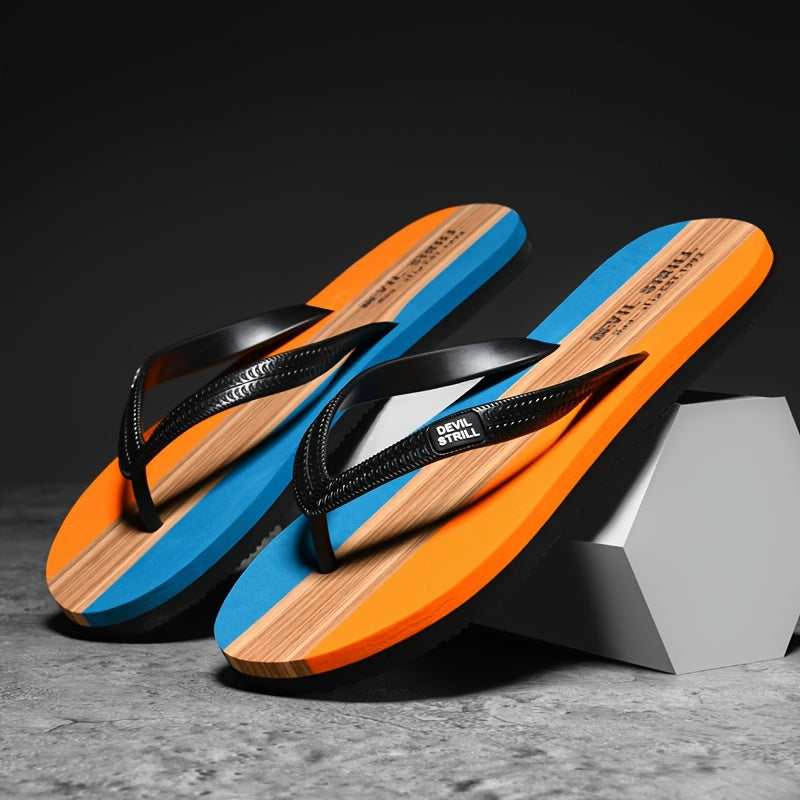 "Antislip en geurloze heren slippers, EVA bovenwerk, rubberen zool, comfortabel en stijlvol voor dagelijks gebruik."