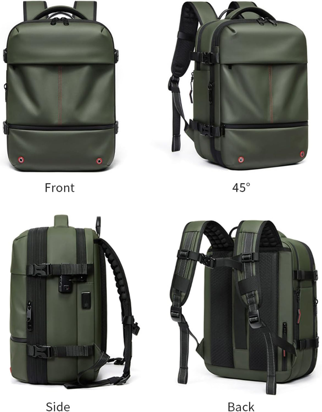De Arvid backpack: waterdicht, uitbreidbaar en voorzien van handige vacuümcompressie.