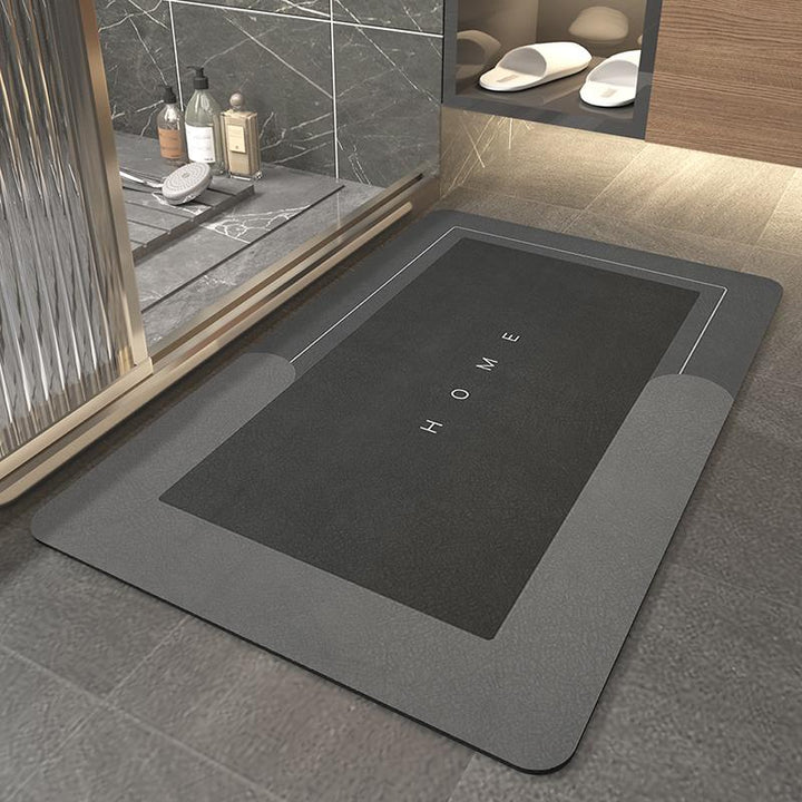Aurora Wonen schimmelbestendige badmat van microvezel; antislip en sterk absorberend voor badkamerhygiëne.
