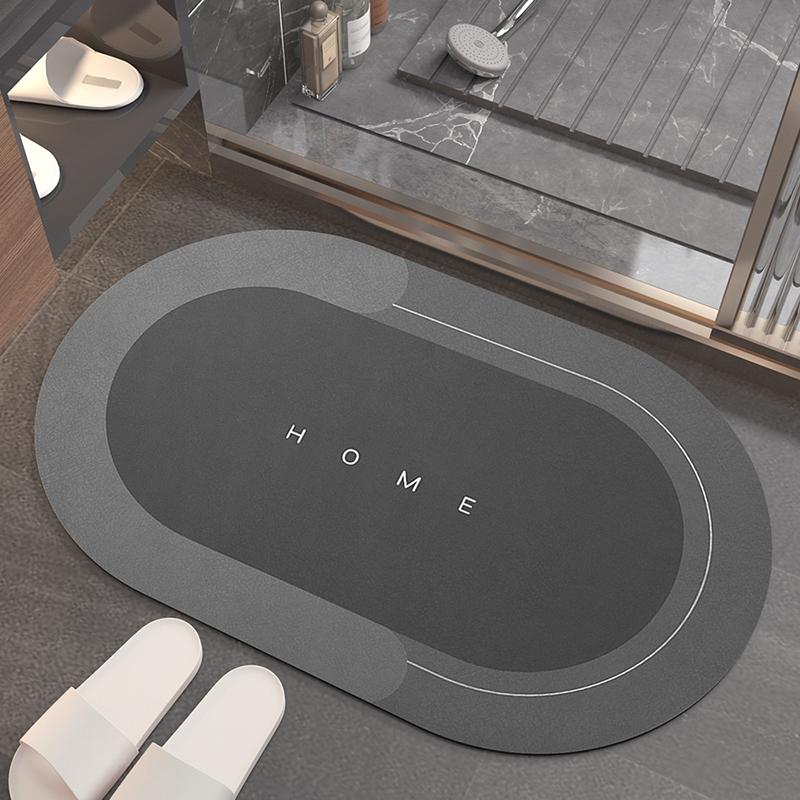 Detailopname van Aurora Wonen antislip badmat, toont de zachte en absorberende textuur; ideaal voor vochtige badkamers.