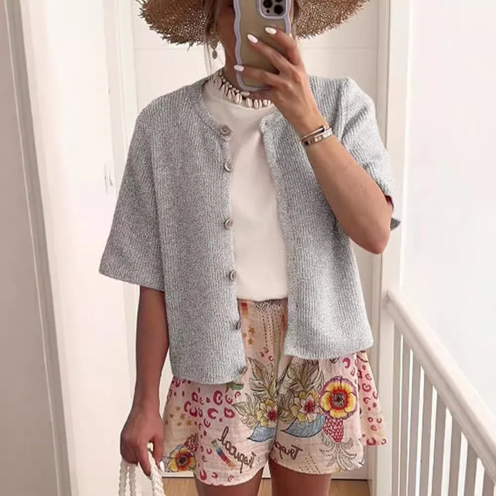 Trendy Streetwear Vest met Korte Mouwen