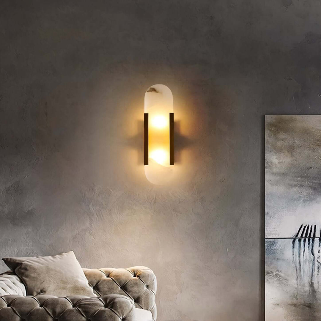 Moderne Wandlamp - Albast & Metaal