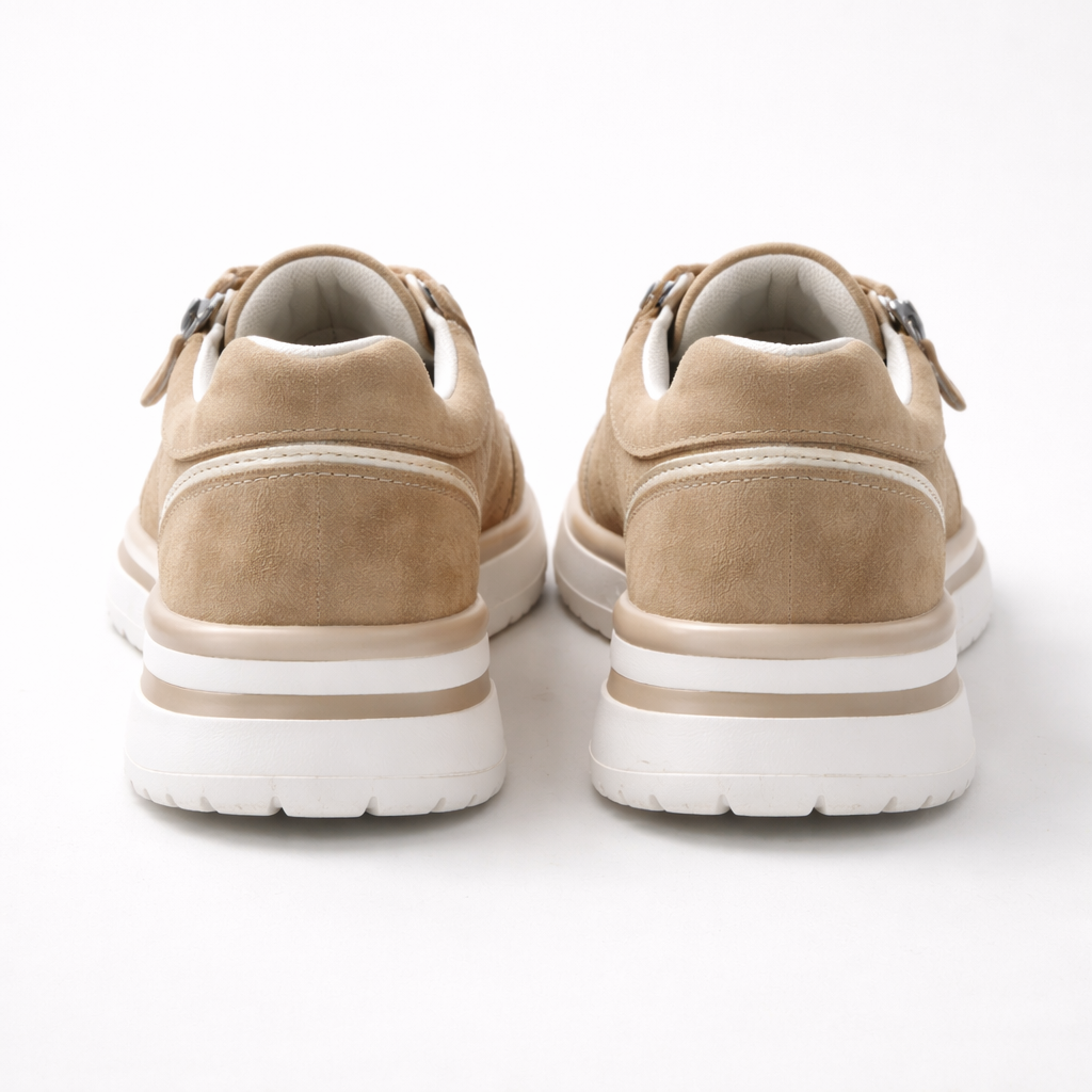 Grijze sportieve dames sneakers Nicole, orthopedisch, lichtgewicht en ademend, perfect voor actieve dagen.