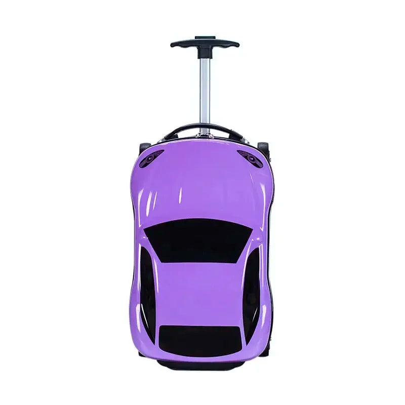 Kinderkoffer model Turin, harde schaal, opvallend 3D auto design, de ideale handbagage voor kinderen.