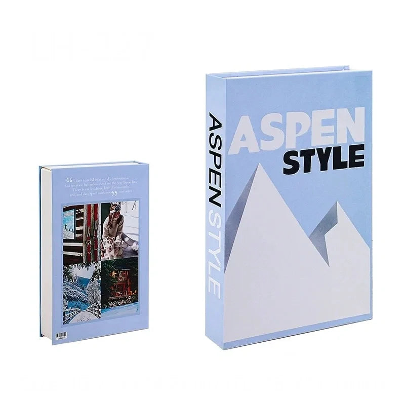 Decoratief boek met een chique uitstraling; ideaal voor moderne huisdecoratie.