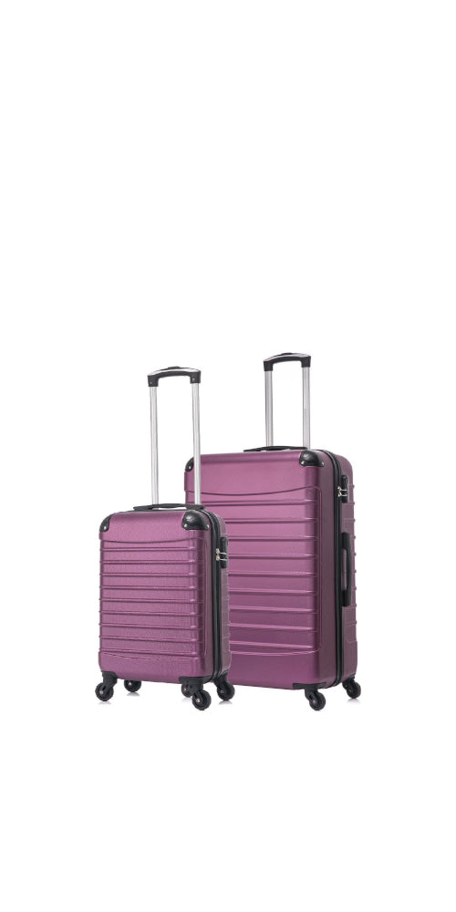 Bordeaux 2-delige hardshell reiskofferset. Duurzame lichtgewicht bagage voor reizen en vakantie.