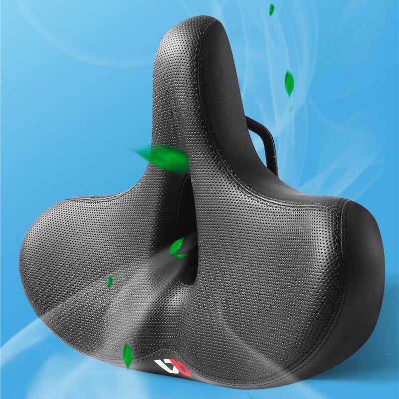 Fietszadel comfort dames heren, ergonomisch en breed, perfect voor ontspannen fietsen.