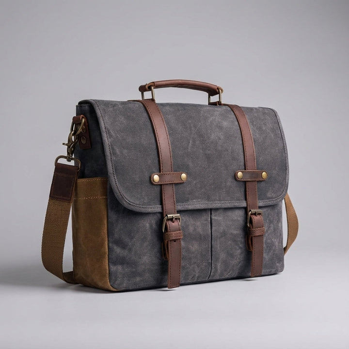 Premium leren heren tas, duurzame MetroSatchel messenger voor dagelijks gebruik, werk en reizen.