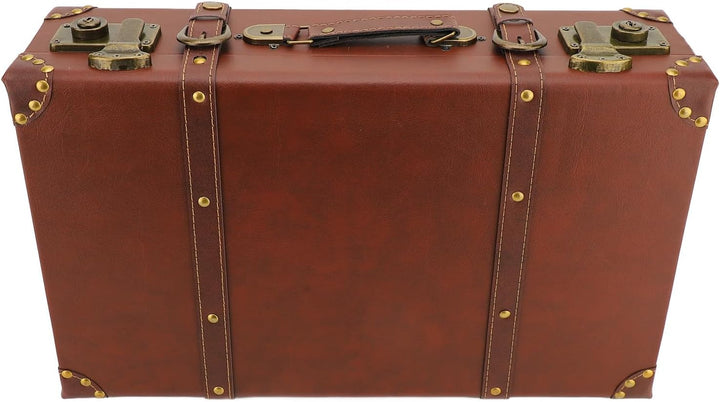 Heritage bruine leren reiskoffer, vintage model met veiligheidslot; tijdloos reisaccessoire voor avonturiers.