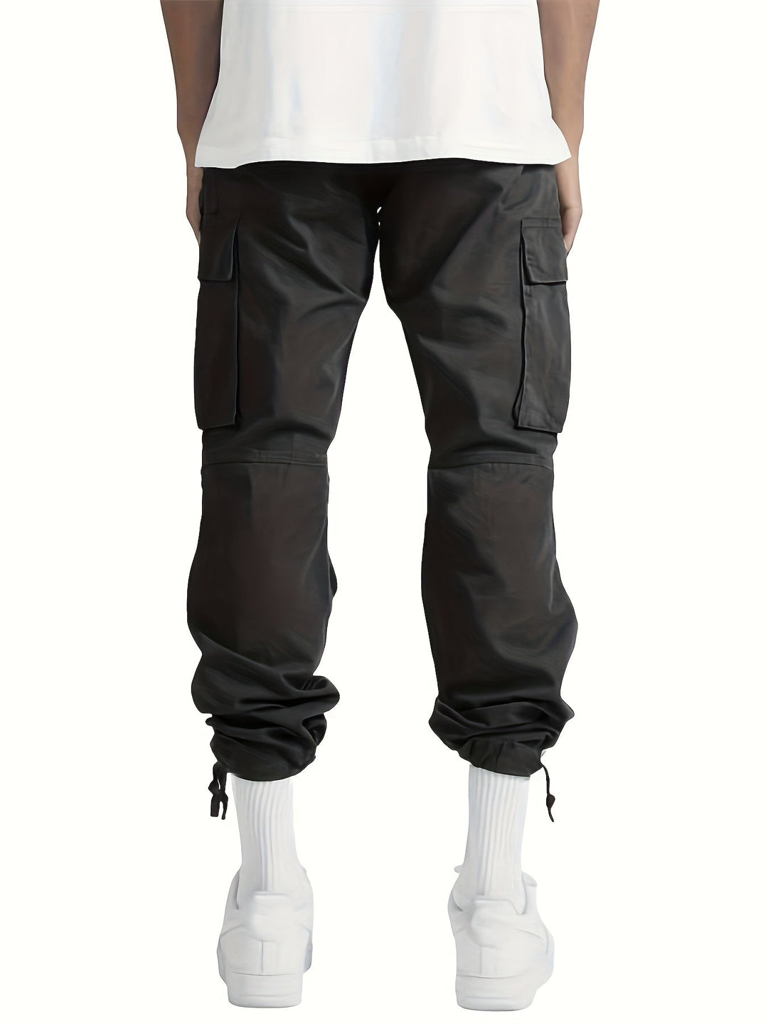 "Casual cargo broek heren in katoenmix, losvallend model, met ruime cargozakken en ademend materiaal voor comfort."