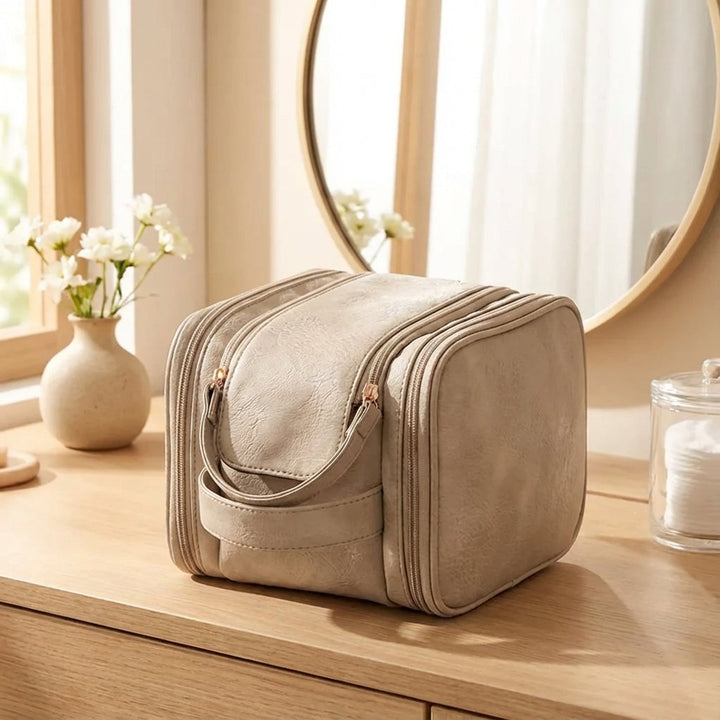 Chique multifunctionele toilettas, waterdicht, ideaal voor reizen, make-up en cosmetica organizer.