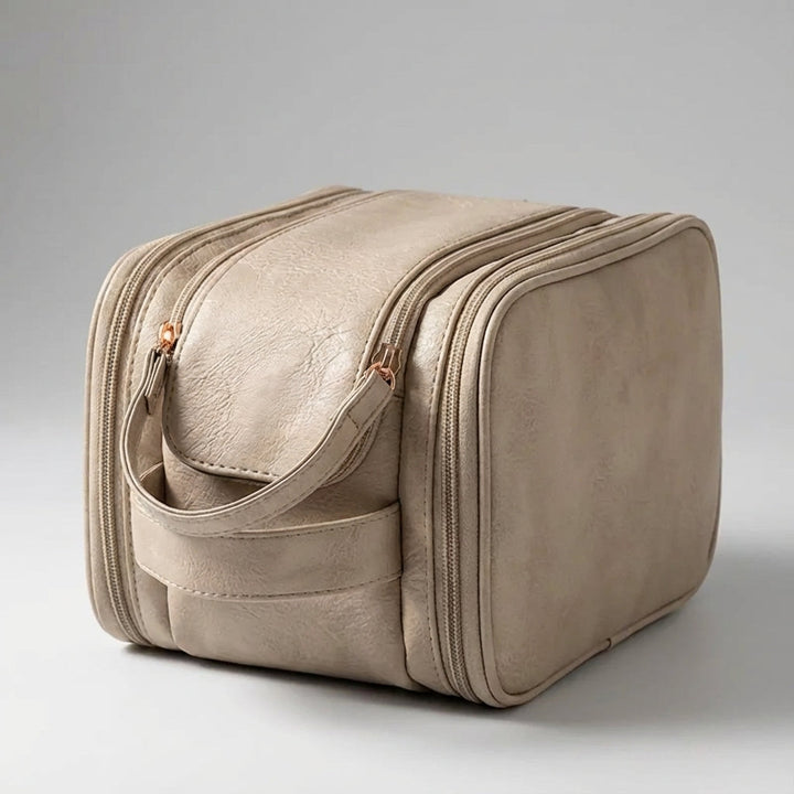 Elegante reistoilettas voor beautybenodigdheden, perfect als make-uptas of cosmetica organizer.