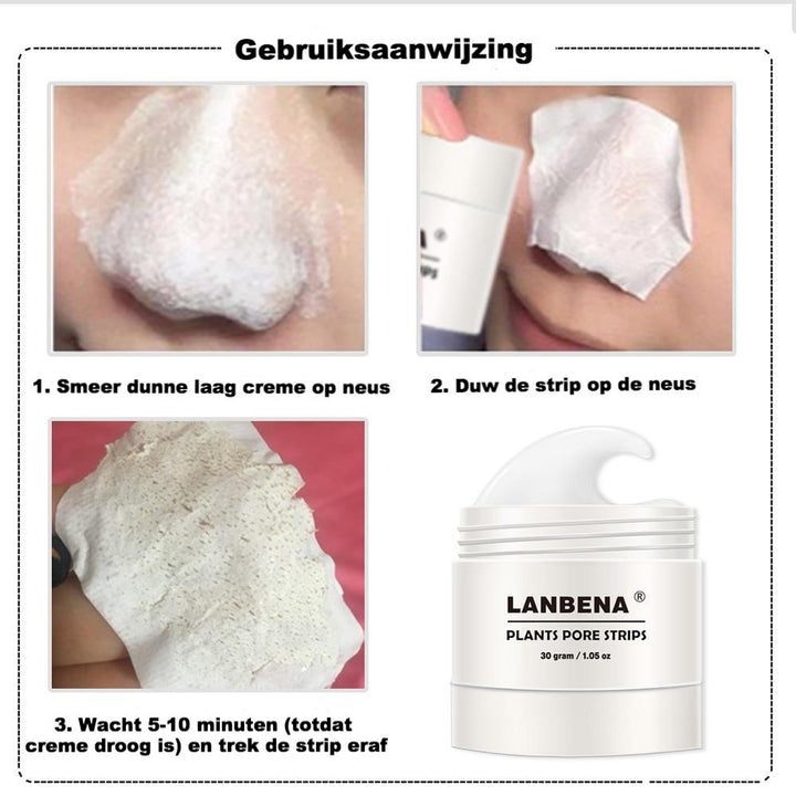 Vrouw brengt ClearSkin gezichtsmasker aan om zwarte punten en onzuiverheden te verwijderen, voor een schone teint.