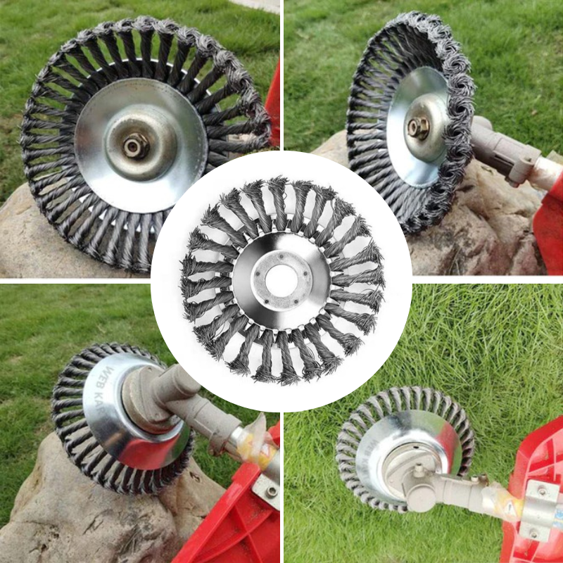 Afbeelding van een krachtige onkruidverwijderaar grastrimmerkop met lange levensduur, voor een nette tuin.