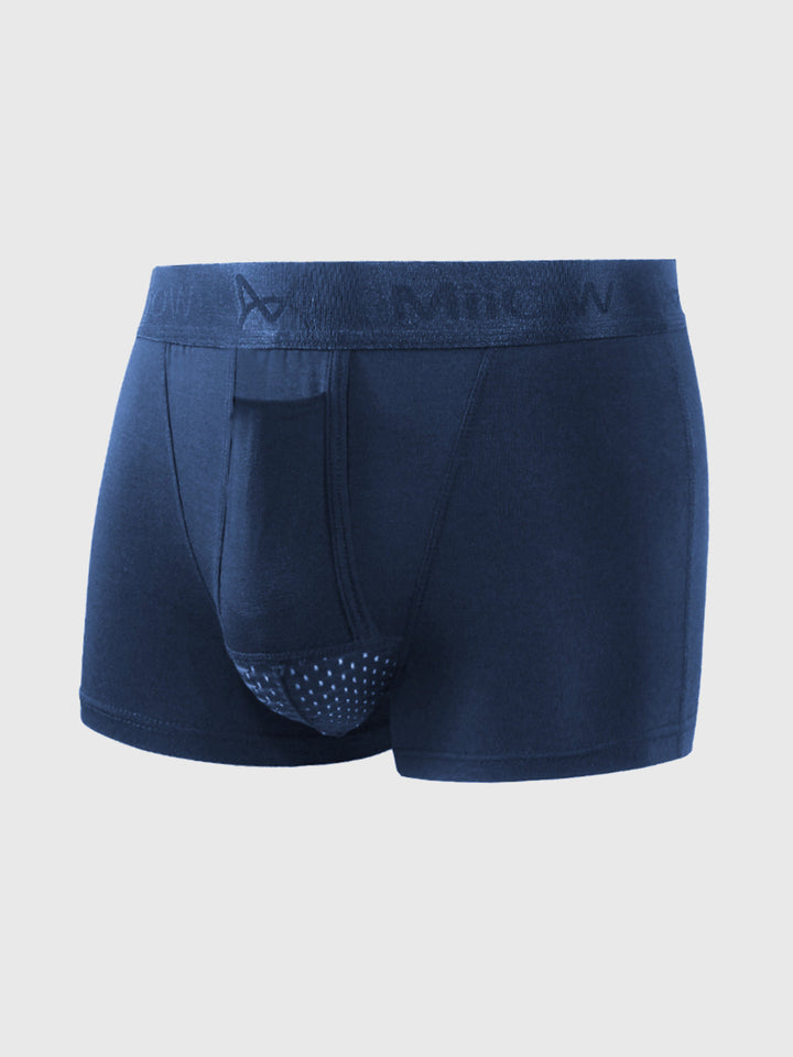 "Colton heren boxershorts 3-pack, ademend en zacht, blauw en grijs tinten, stijlvolle en comfortabele pasvorm."