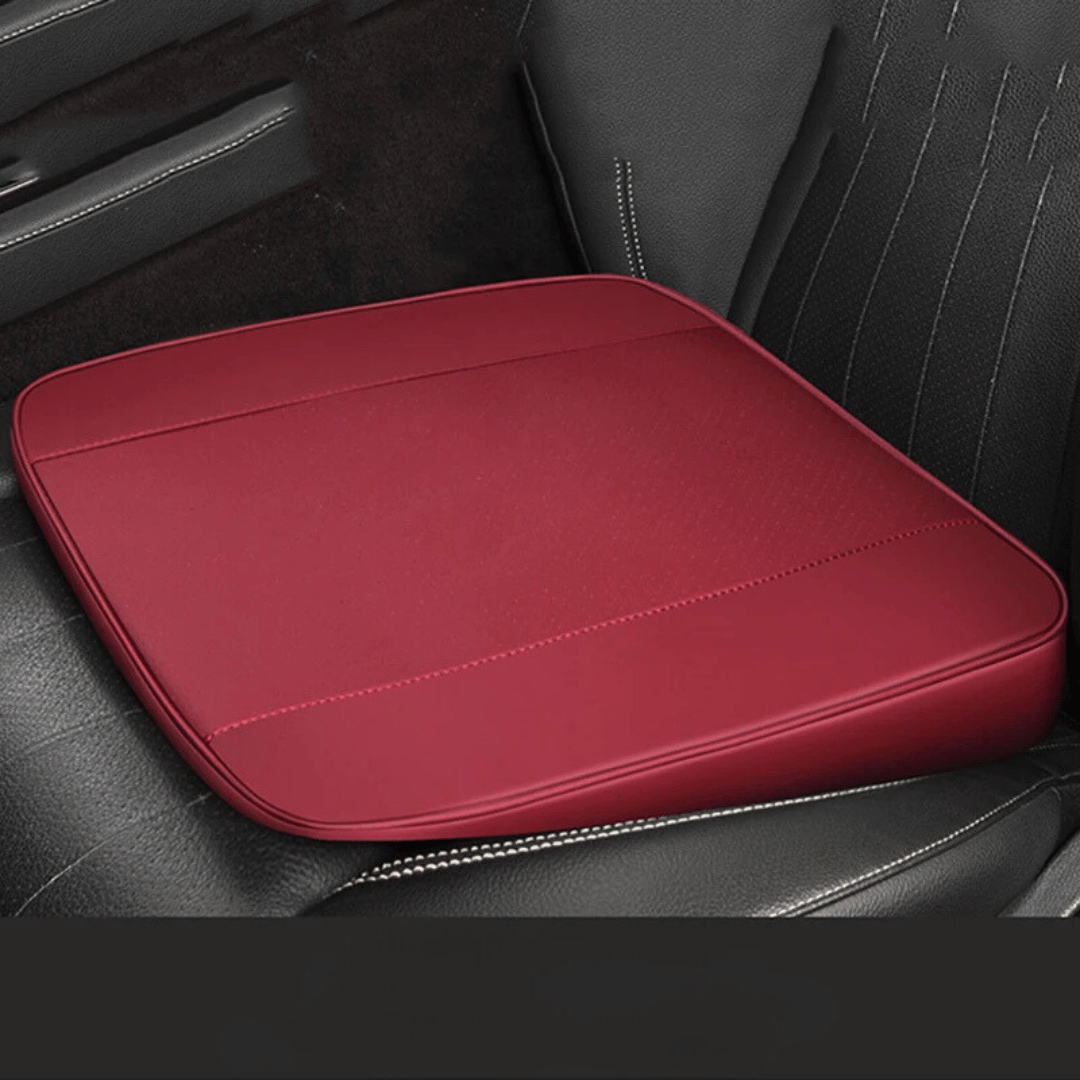 Comfortabel auto zitkussen: zitverhoger met memory foam voor beter zicht en ergonomie op lange ritten.