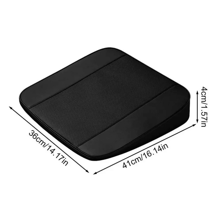 Ademend memory foam auto zitkussen. Ergonomische zitverhoger voor beter zicht en minder vermoeidheid.