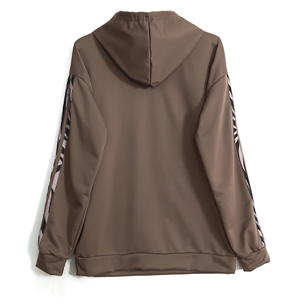 Tweedelige dames vrijetijdskleding set. Trendy hoodie en broek; perfect om te mixen, matchen & ontspannen.